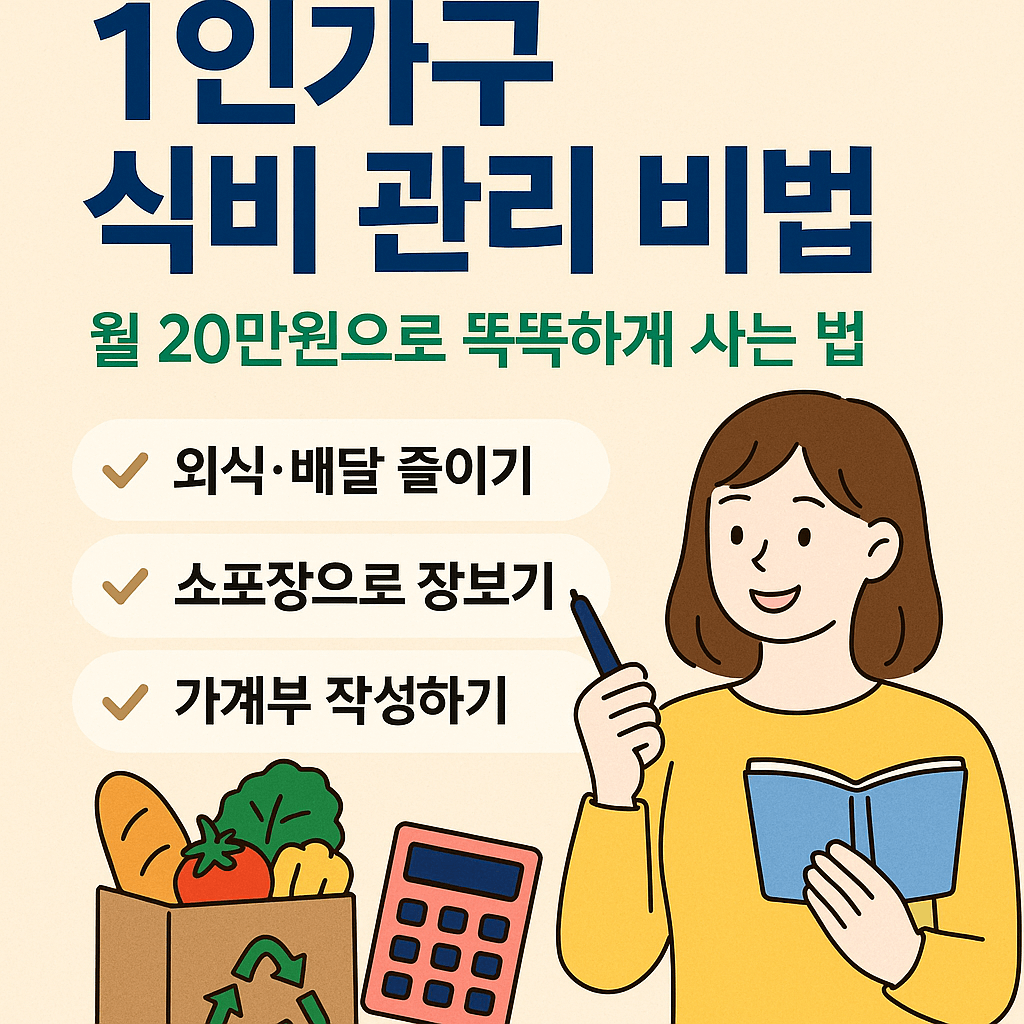 1인가구 식비 관리 비법