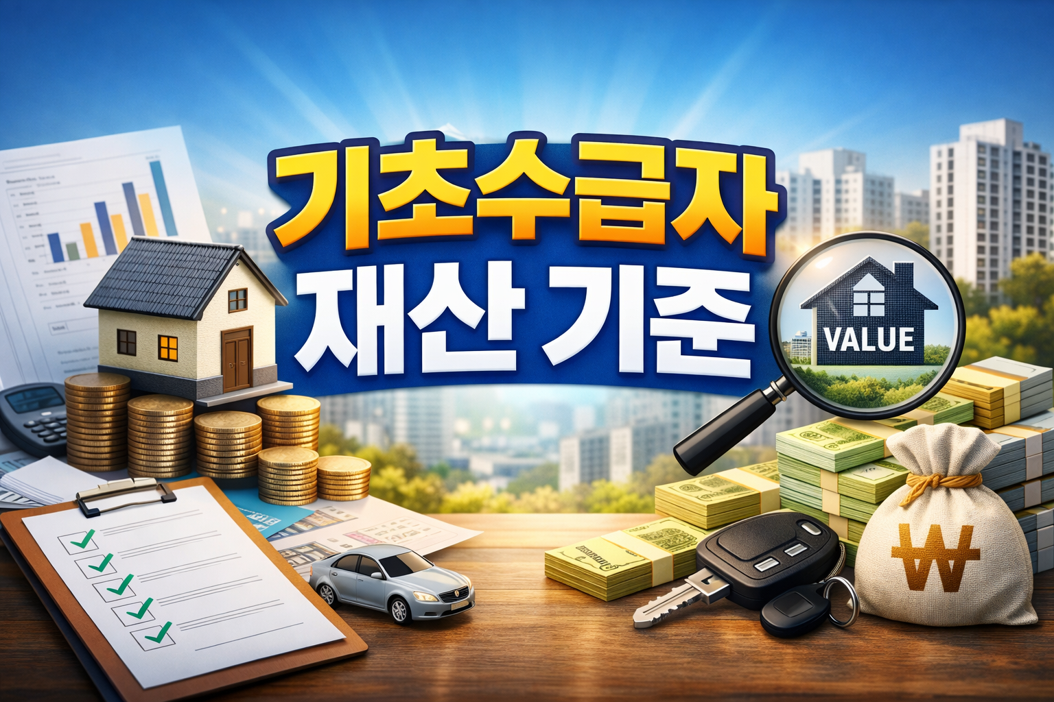 기초수급자 재산 기준, 공시가격만 보는 걸까요