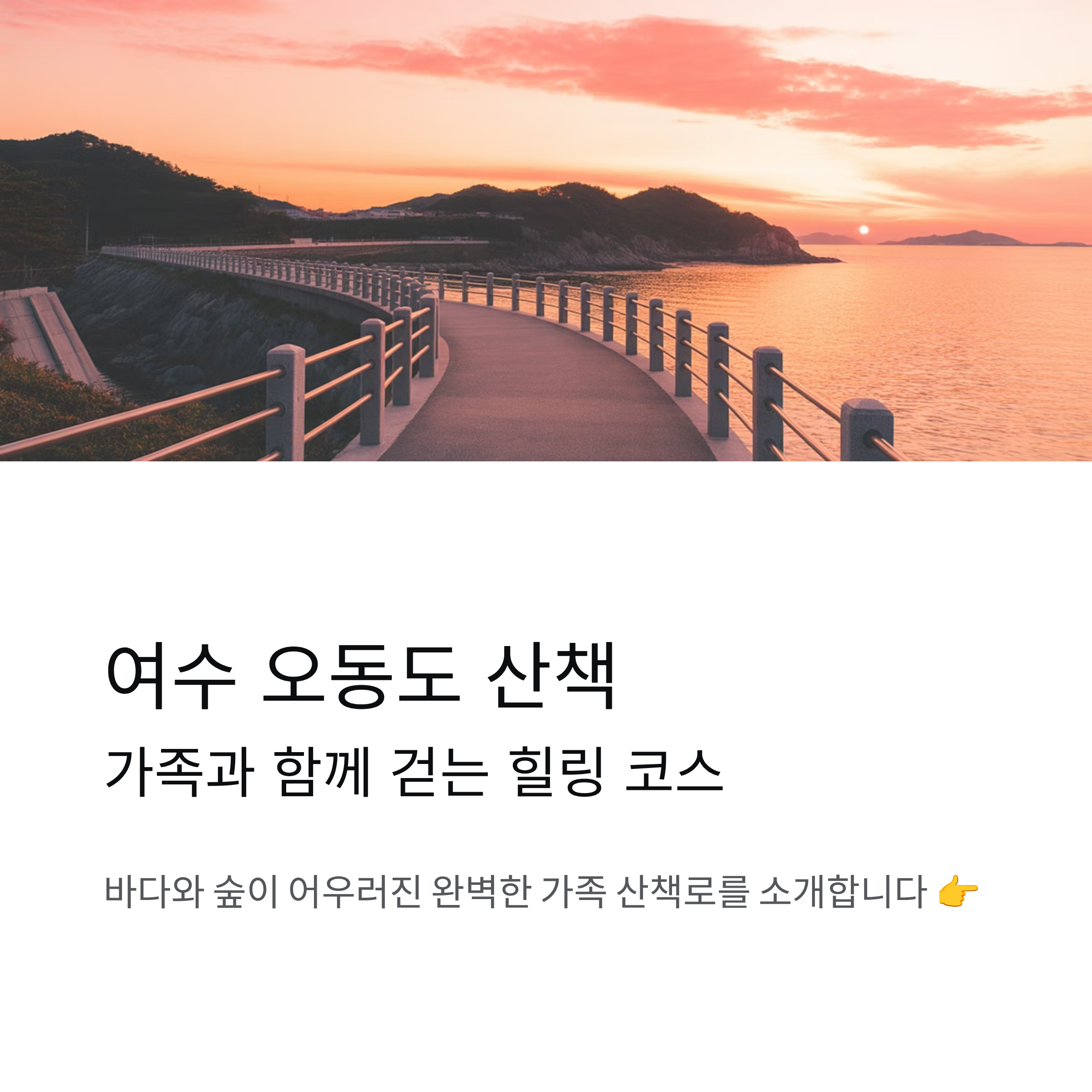 여수 오동도 산책 코스, 가족과 함께 걷기 좋은 힐링 산책로 가이드