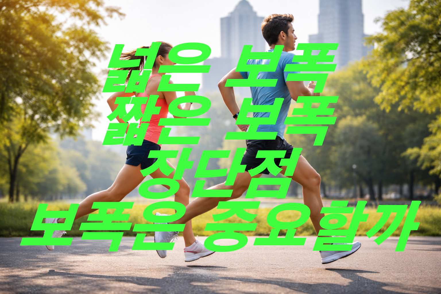 러닝 넓은 보폭과 짧은 보폭의 장단점! 보폭은 중요할까