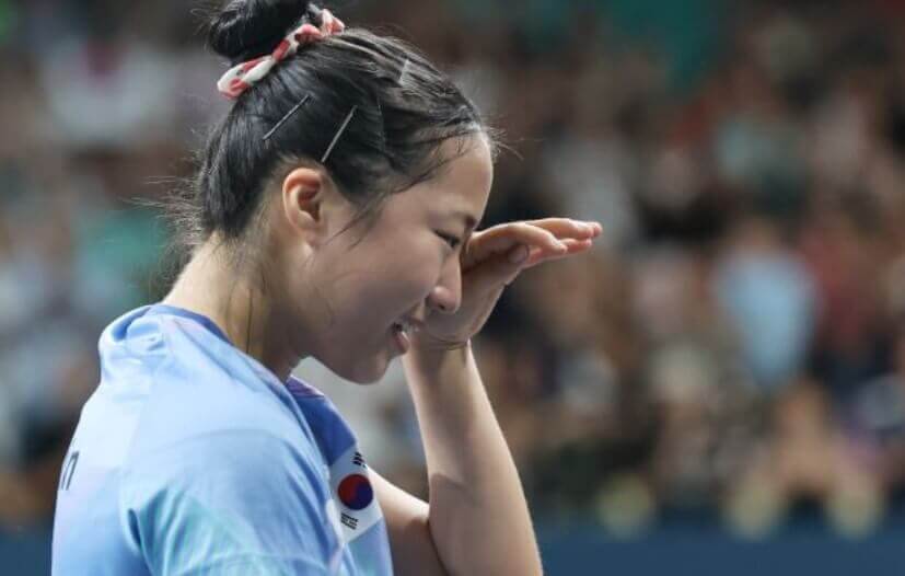 신유빈 기쁨의 눈물