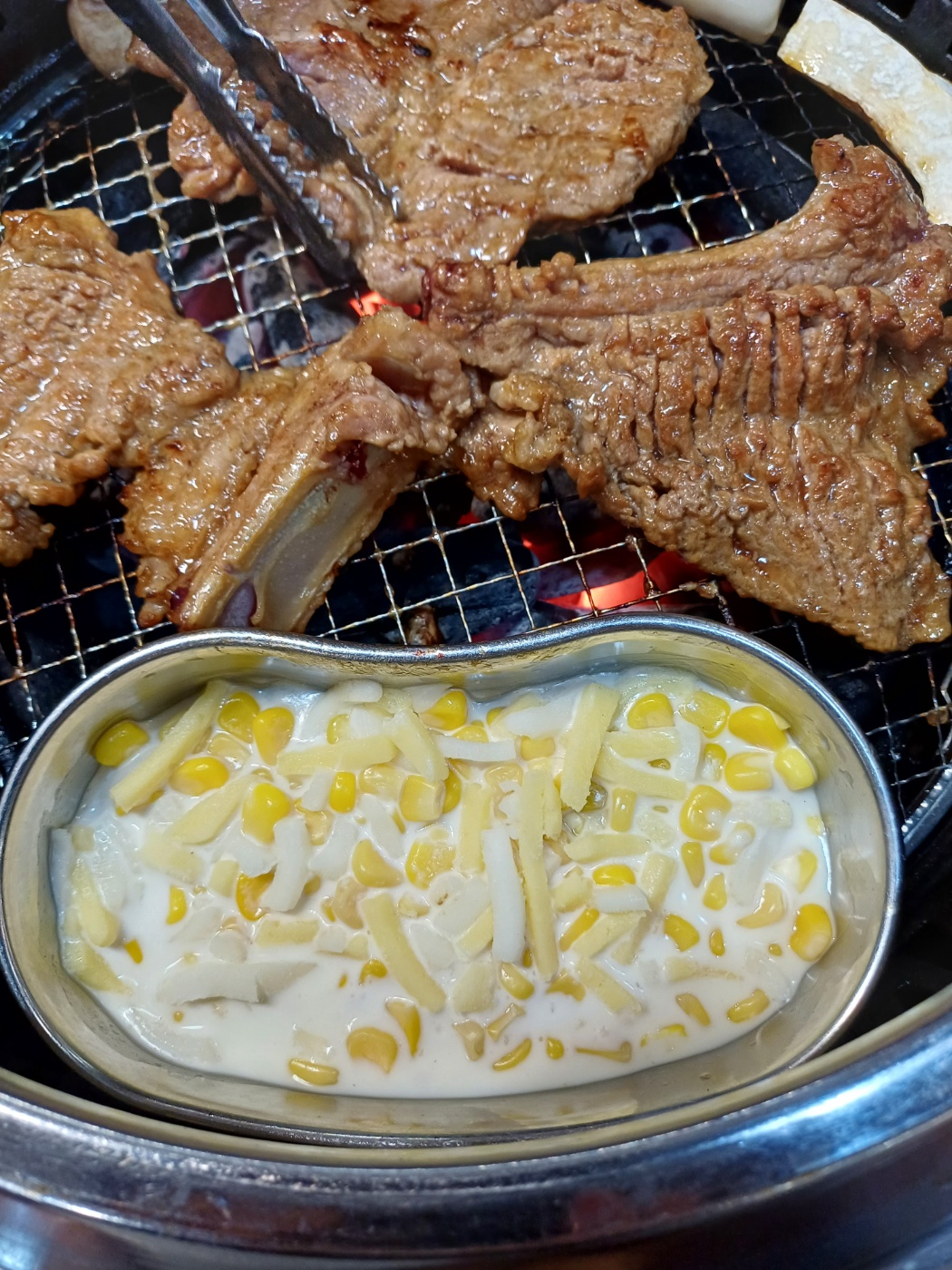 드림숯불갈비 갈비, 콘치즈