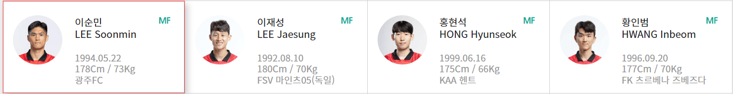 한국국가대표 축구선수