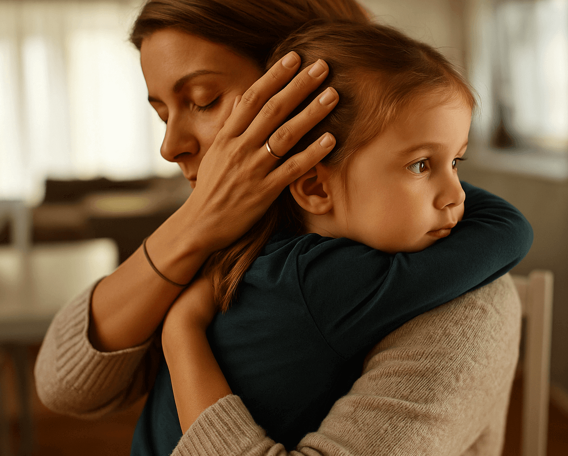 유아 스트레스 신호와 부모의 공감 반응 이미지