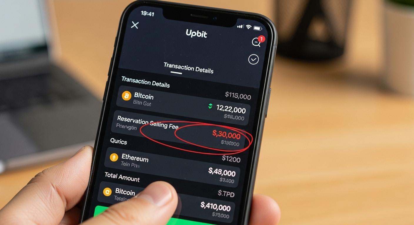 업비트 예약매도 수수료