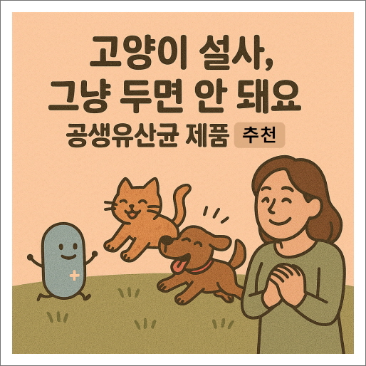 고양이 설사, 그냥 두면 안 돼요 ❘ 공생유산균 제품 추천
