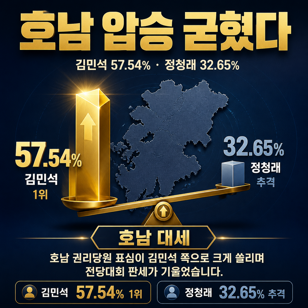 호남 압승 굳혔다