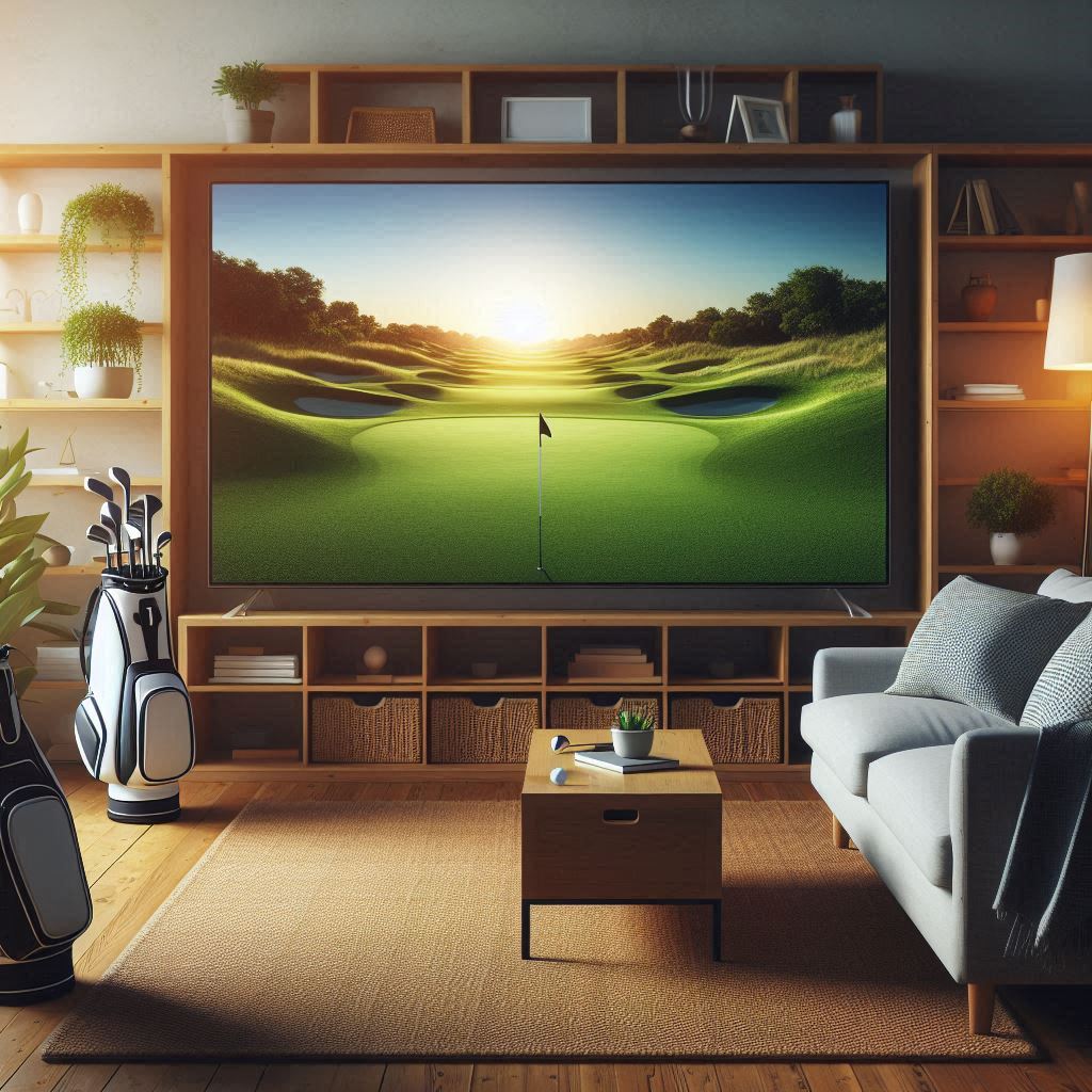 스크린골프장 배경