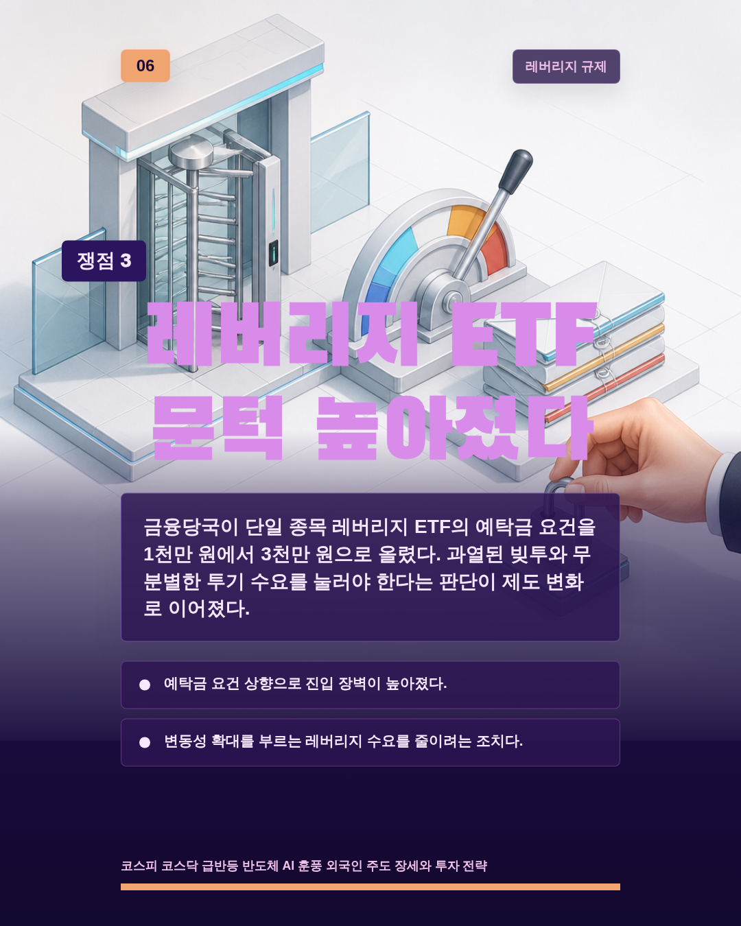 레버리지 ETF 문턱 높아졌다