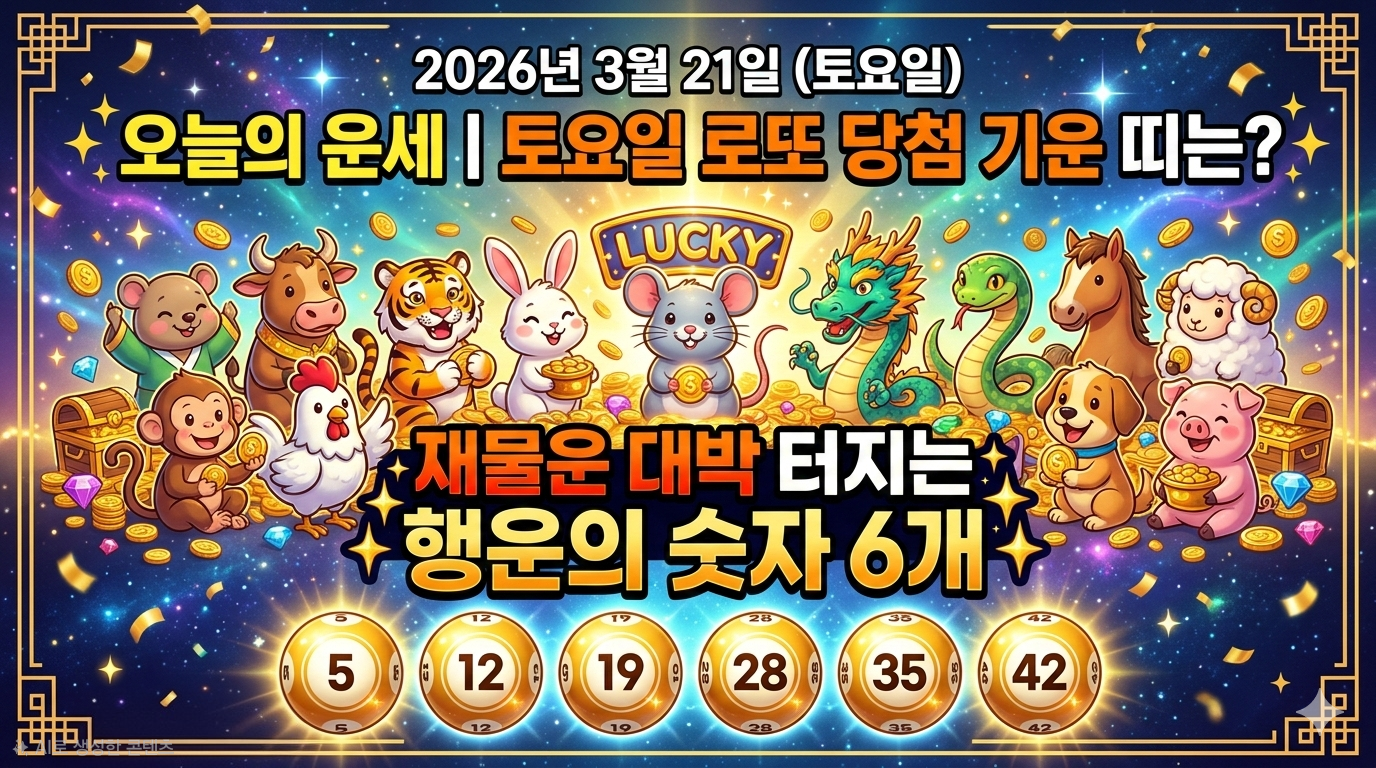 3월21일 오늘의 운세