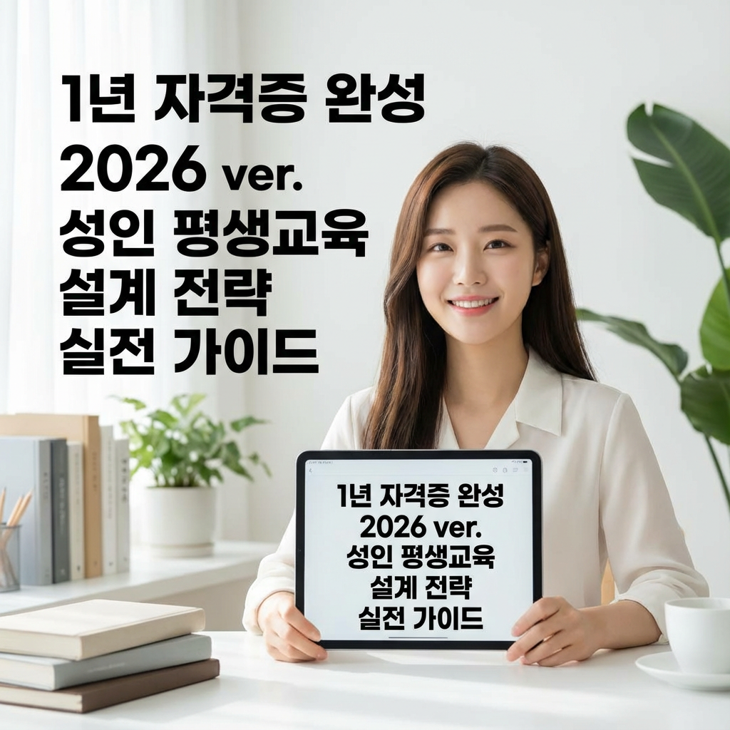 1년 자격증 완성 2026 ver. ｜ 성인 평생교육 설계 전략 실전 가이드