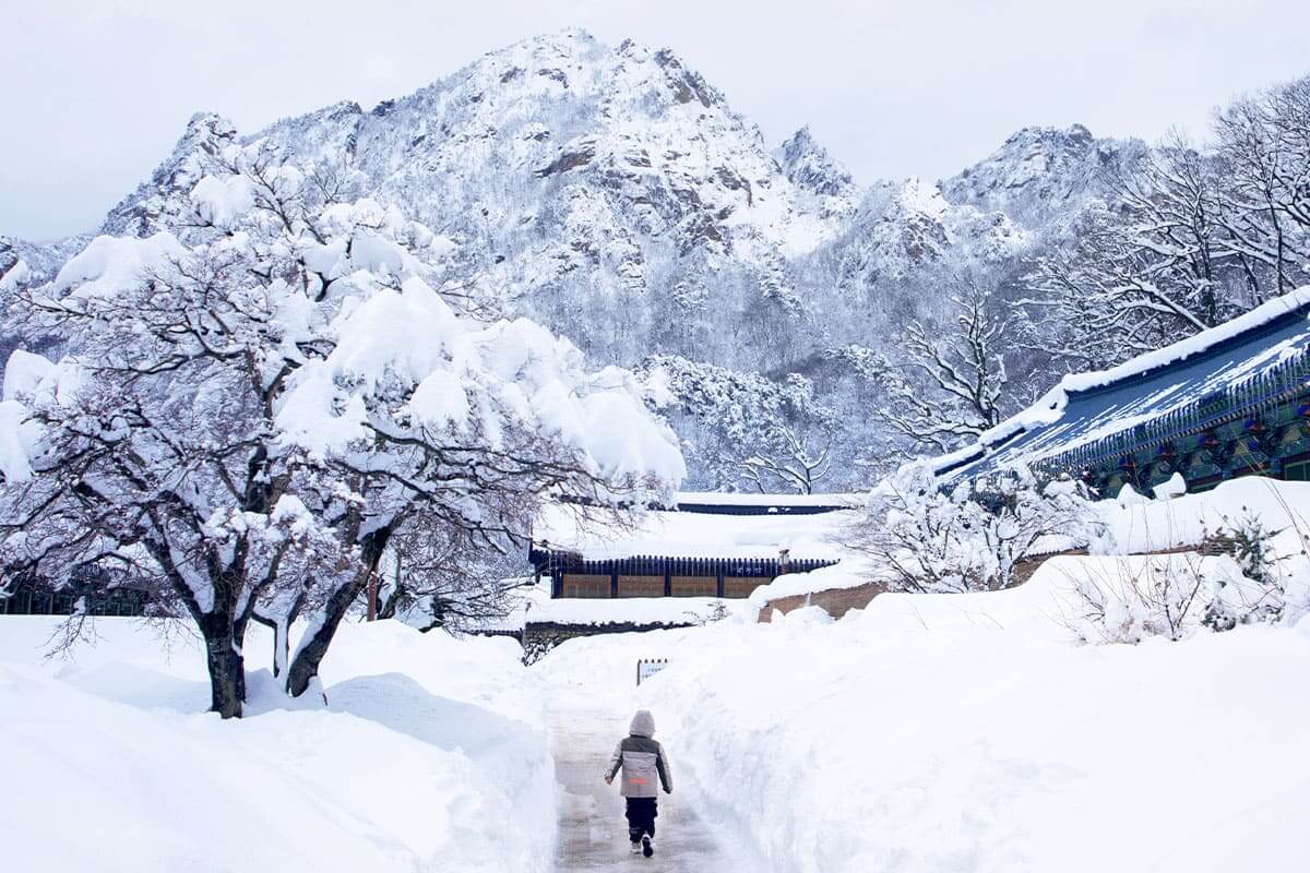 눈 덮힌 설악산