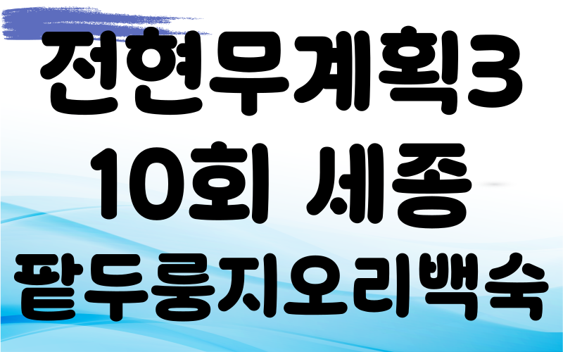 전현무계획3 세종 팥두룽지 오리백숙 오리훈제