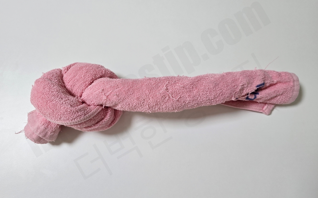 수건 꽈배기 모양 노즈워크 만들기