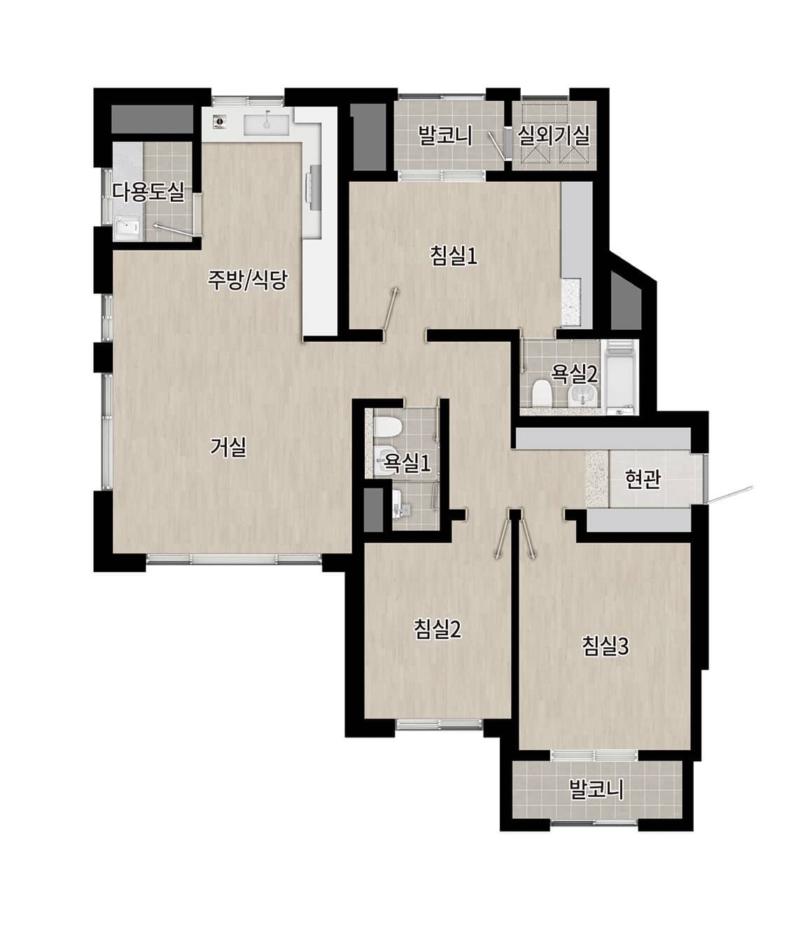 이촌르엘 평형정보 100