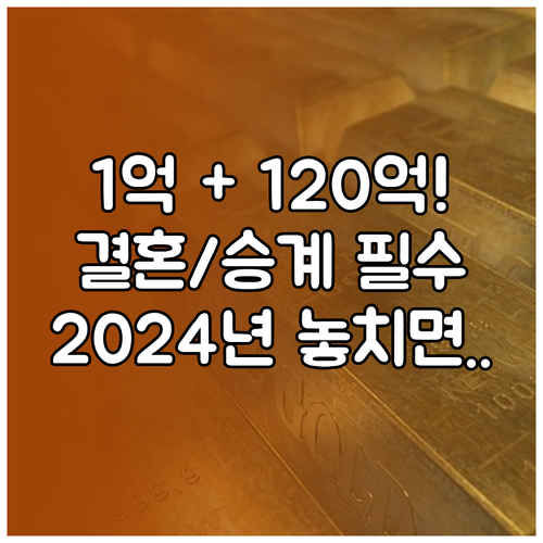 결혼 출산 공제 $	ext{1}$억..
