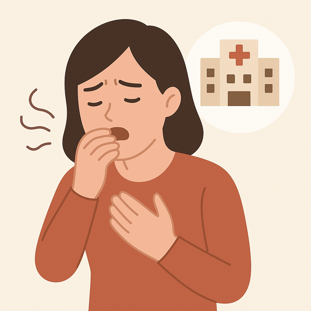 호흡이 불편하다면 즉시병원 방문