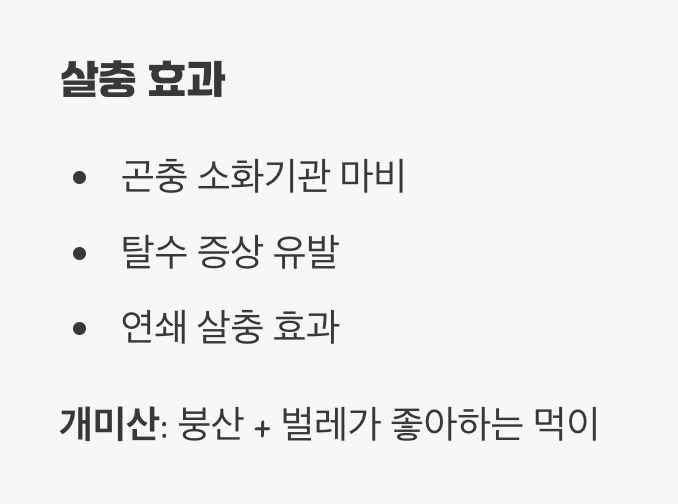3. 벌레 잡을 때 쓰는 건 ‘붕산’
