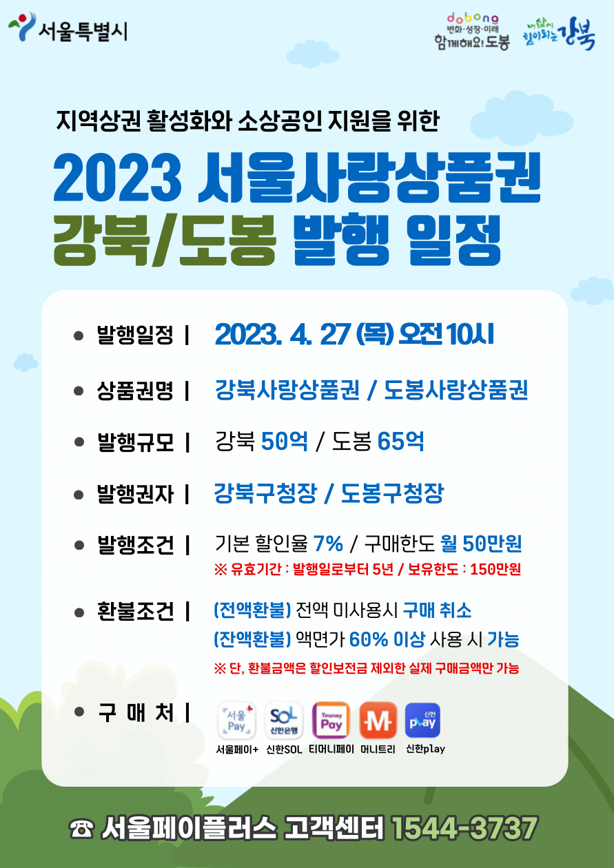 도봉구&amp;#44; 출범 50주년 기념 도봉사랑 상품권 발행 문제점...