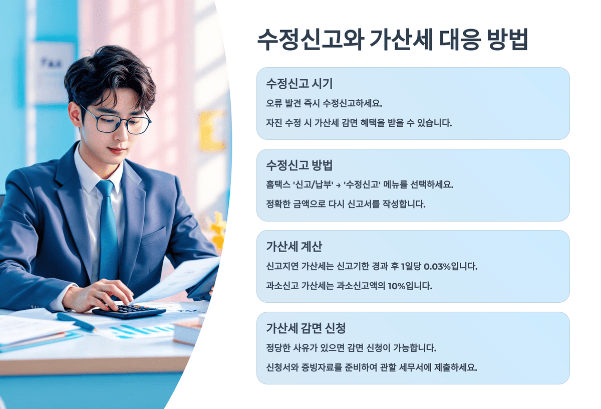 수정신고와 가산세 대응 방법