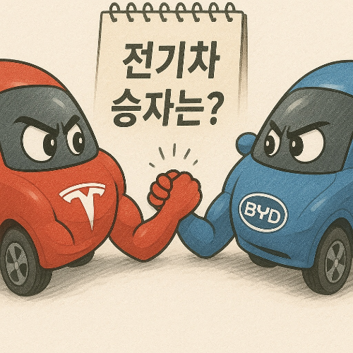 테슬라vsBYD 전기차 승자는?