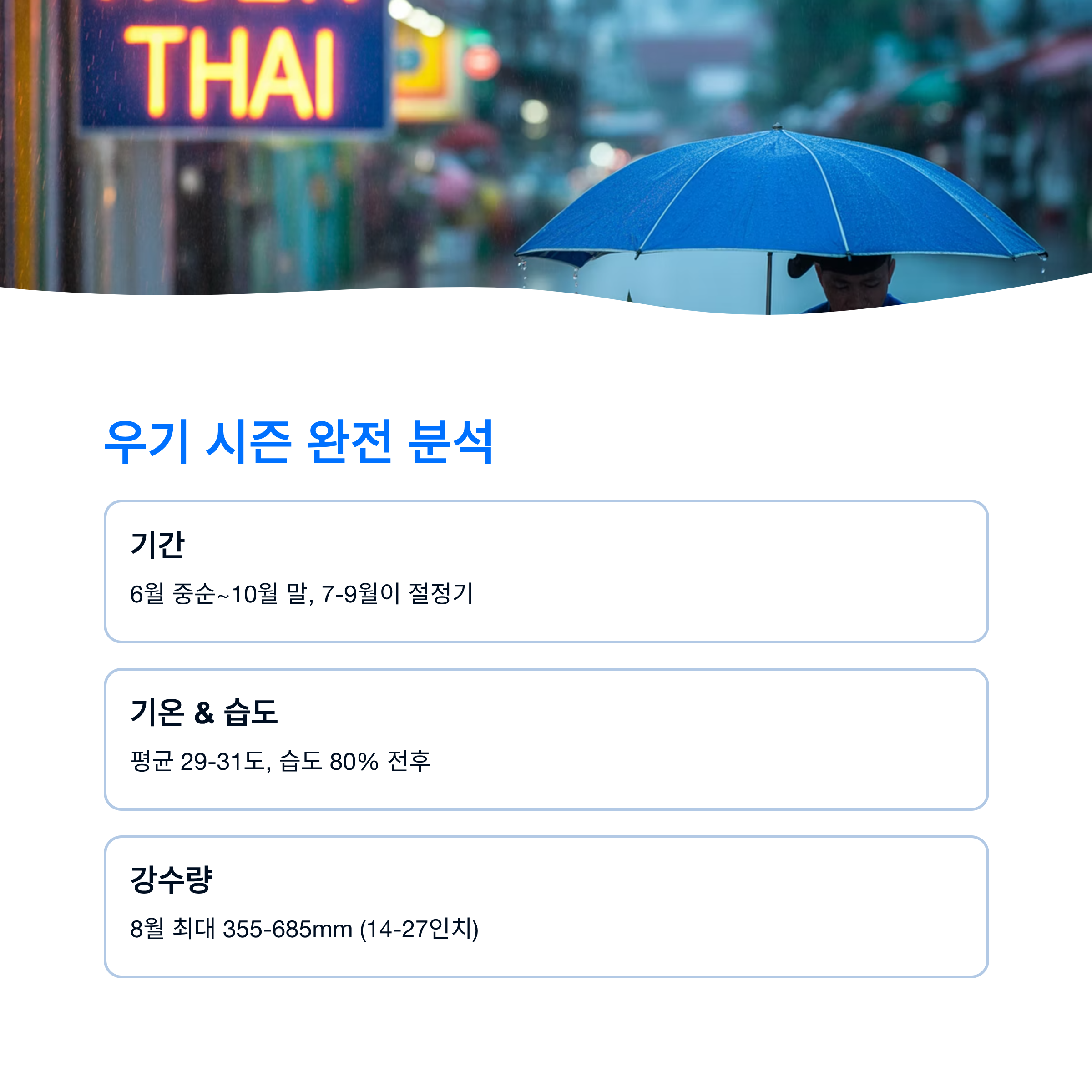 우기 시즌 완전 분석