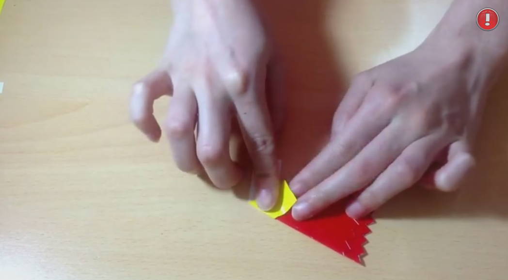 카네이션 꽃 접는 과정 사진