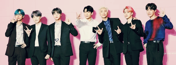 BTS 멤버들 의 포즈 사진