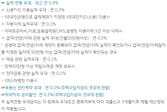 국민은행 아파트담보대출