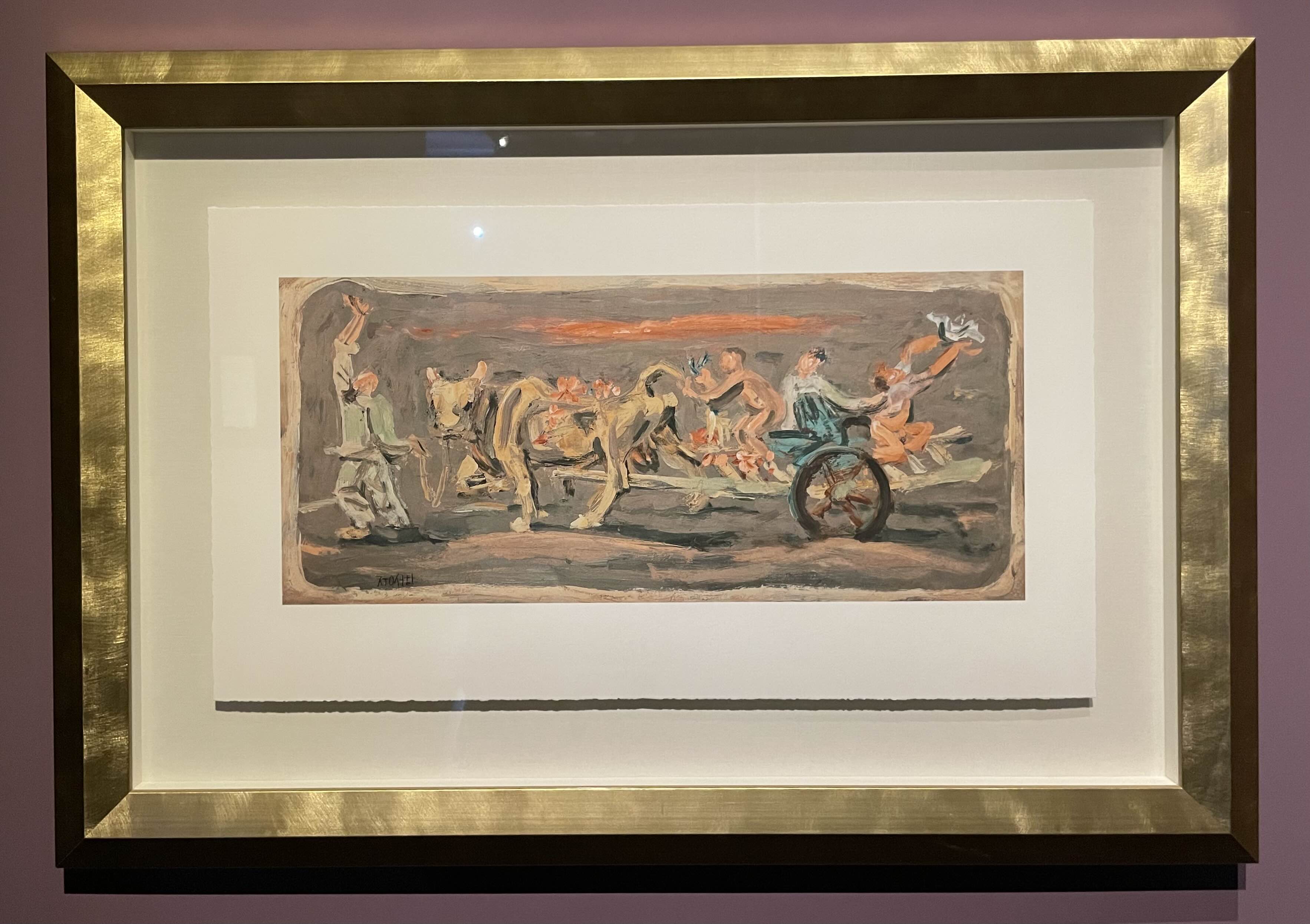 이중섭-길떠나는 가족 (1954, 종이에 유치(판화))