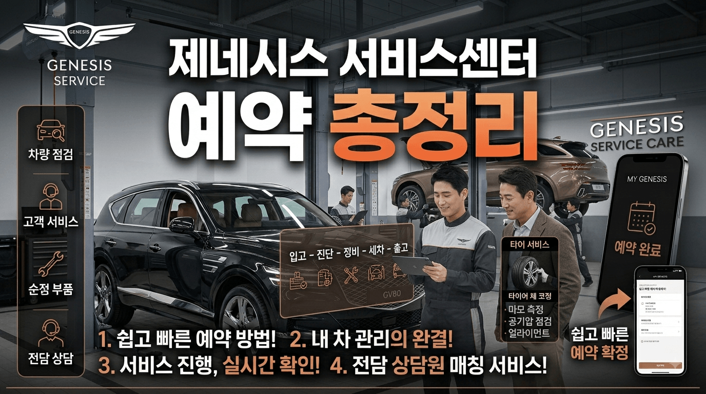 제네시스 서비스센터 정비예약