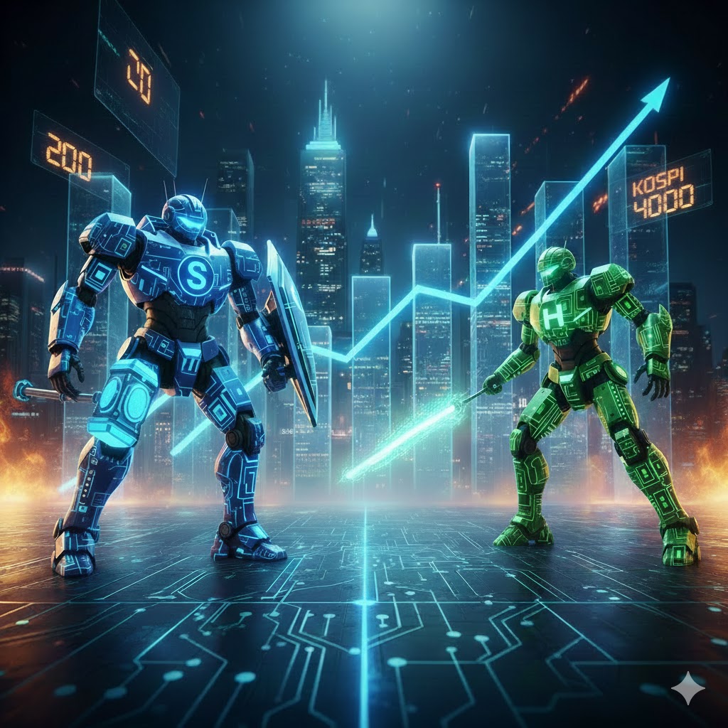 삼성전자 VSSK하이닉스 대결 AI 이미지