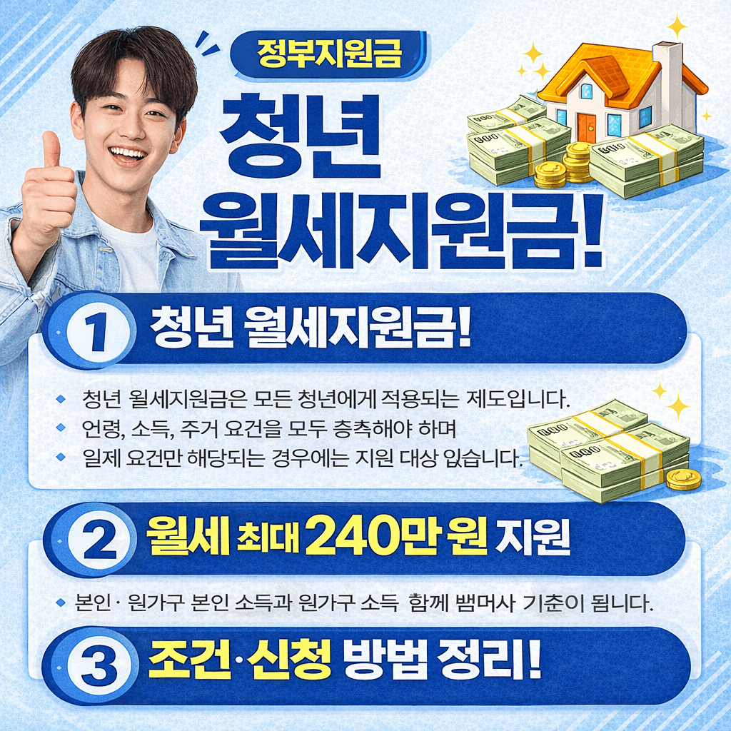 청년 월세지원금 최대 240만 원-썸네일