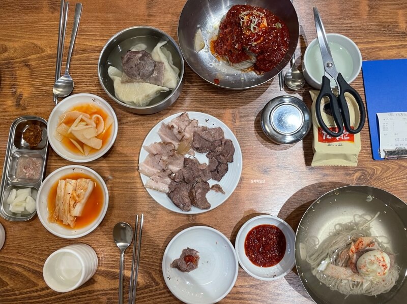 고양 스타필드 평양냉면 맛집 의평옥 - 주문한 메뉴