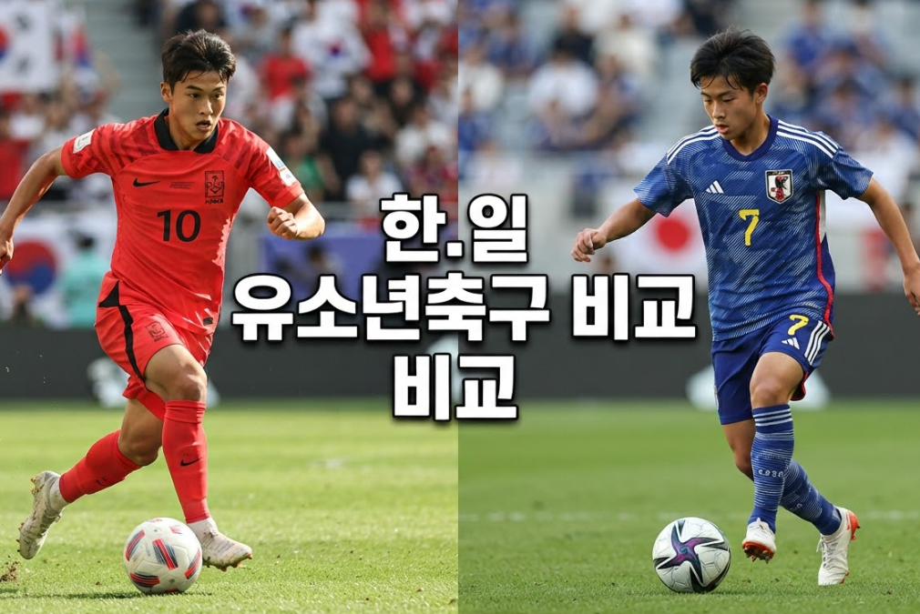 한.일 유소년축구 비교