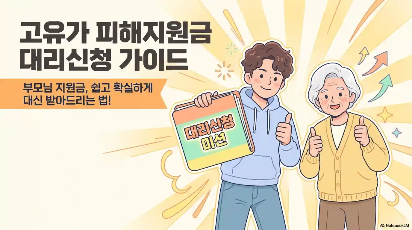 고유가 피해지원금 대리신청 방법을 알리는 글의 썸네임