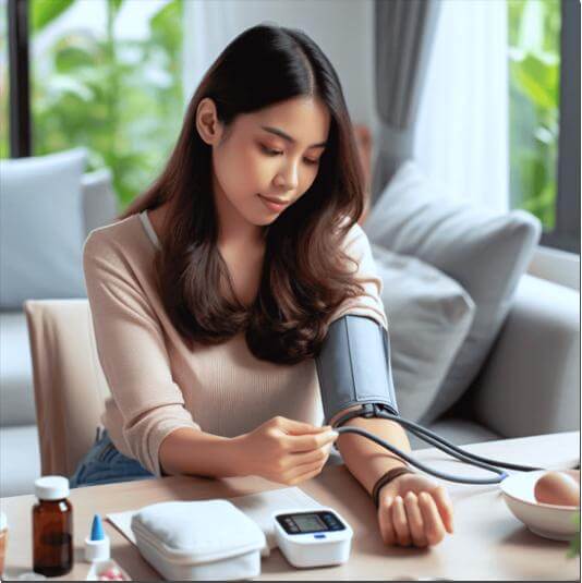 순환기 장애가 있는 젊은 여성