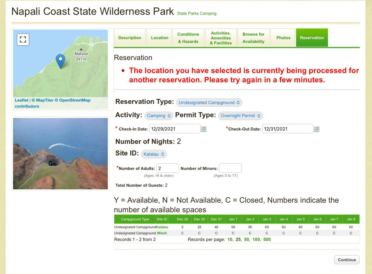 미국 하와이 하이킹 백패킹 여행