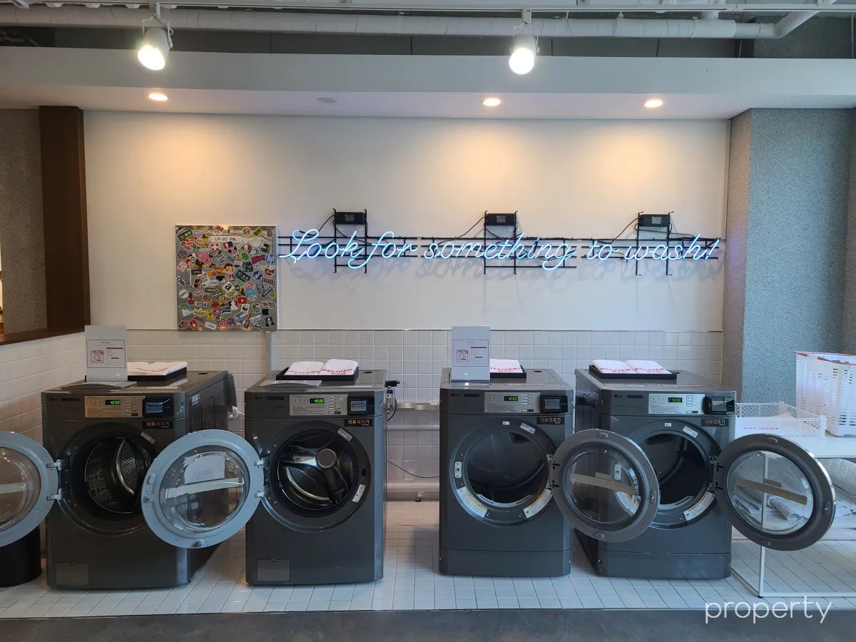케니호텔-셀프세탁서비스-세탁기4대