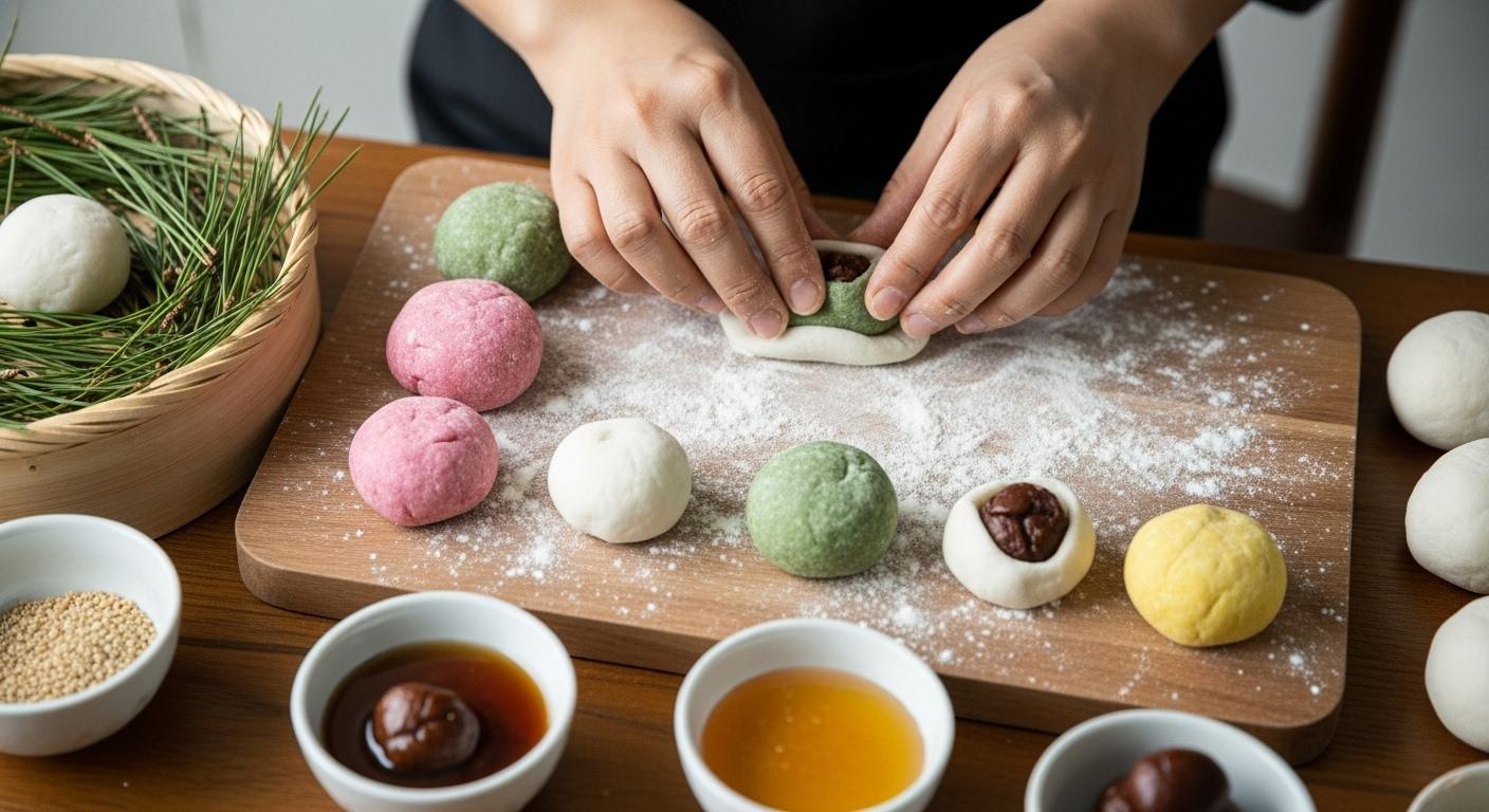 추석대표음식 송편만들기