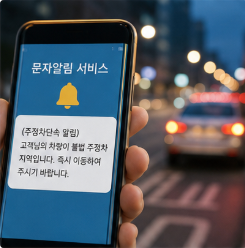 주정차단속 문자알림 서비스 금지구역 확인
