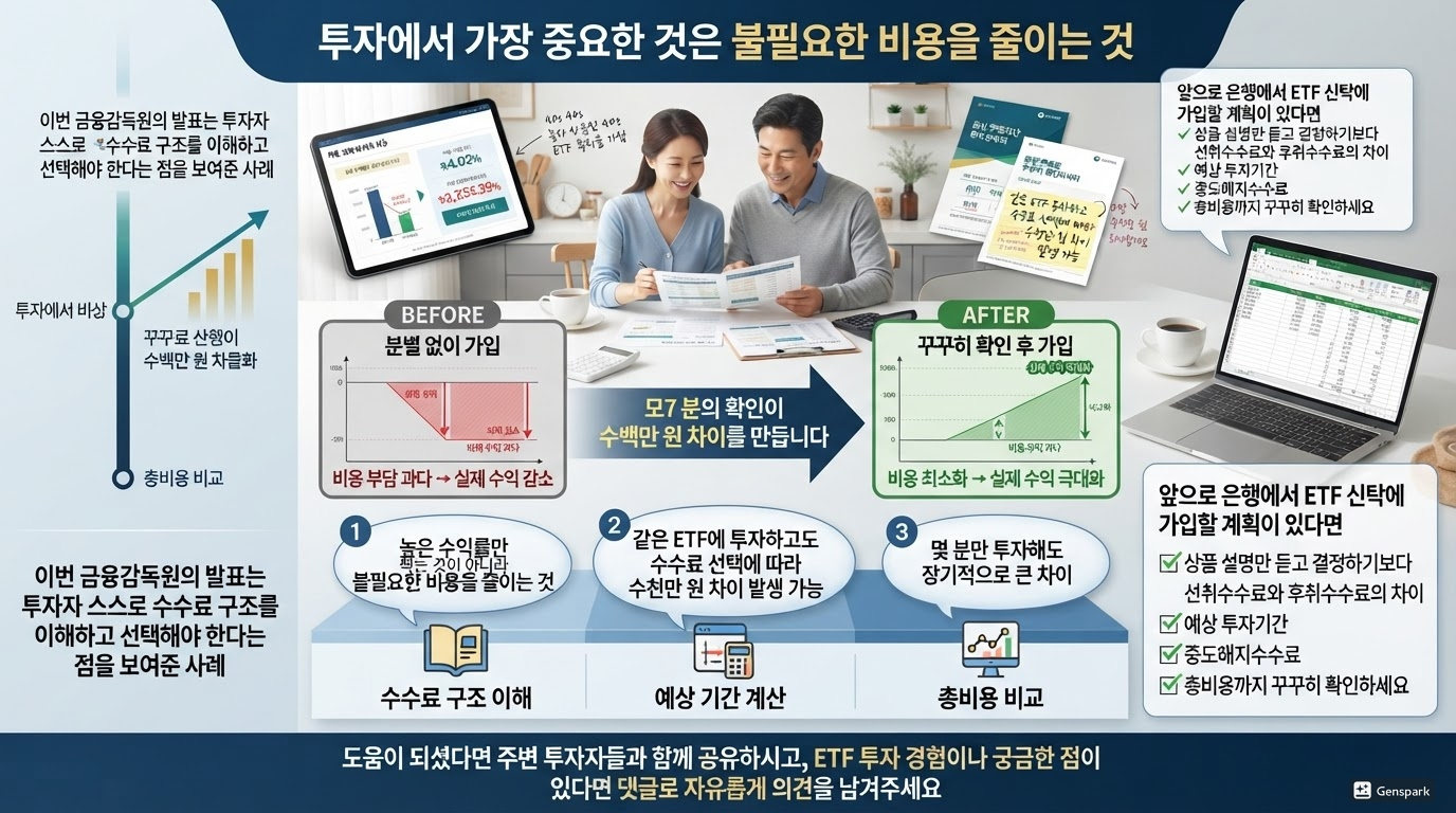 스마트 ETF 투자 결론 - 비용 인식의 중요성