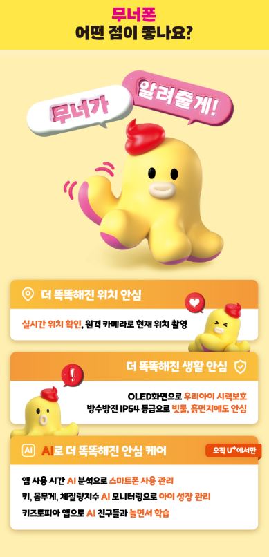 LG유플러스-무너폰-초등학생-키즈폰-스펙-혜택
