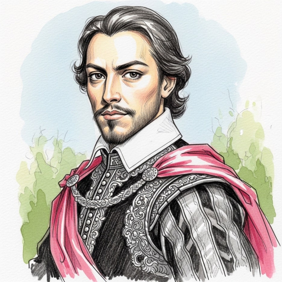 자신만만한 표정을 지은 귀족 청년의 초상