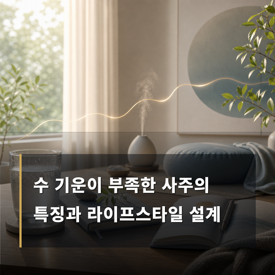 수 기운이 부족한 사주의 특징과 라이프스타일 설계