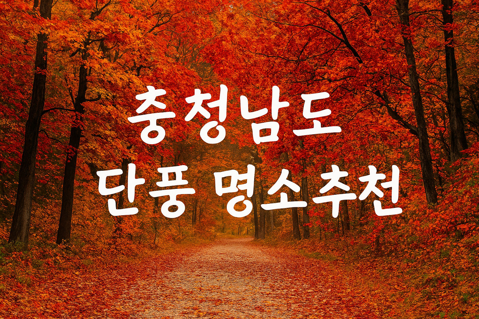 가을이면 꼭 가봐야 할 충청도 단풍 여행지 TOP 7