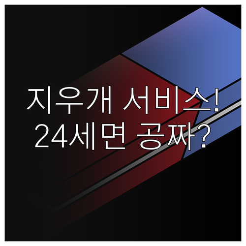 지우개 서비스 신청 방법과 만 24세..