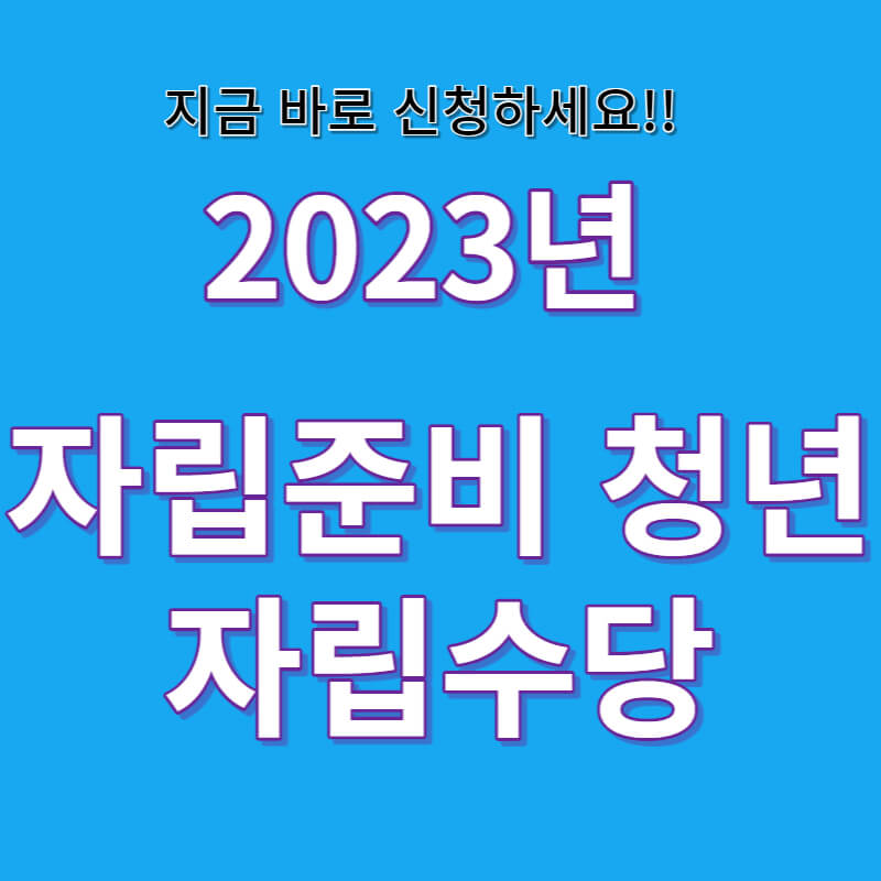 자립준비청년 자립수당