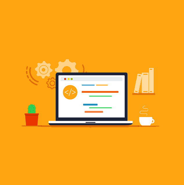 웹사이트 초안을 계획하는 노트북화면