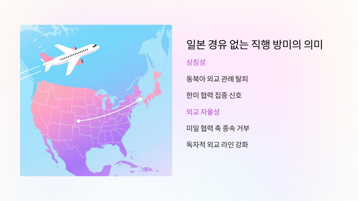 미국 직행 외교